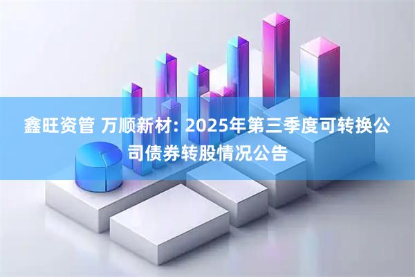 鑫旺资管 万顺新材: 2025年第三季度可转换公司债券转股情况公告